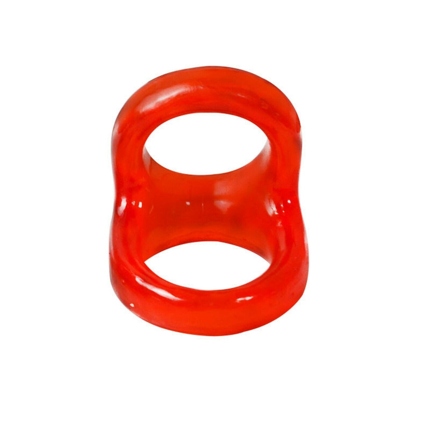 Double Cock Ring Bigger Erection Penis Delay Ejaculation Male Silicone Sex Toy