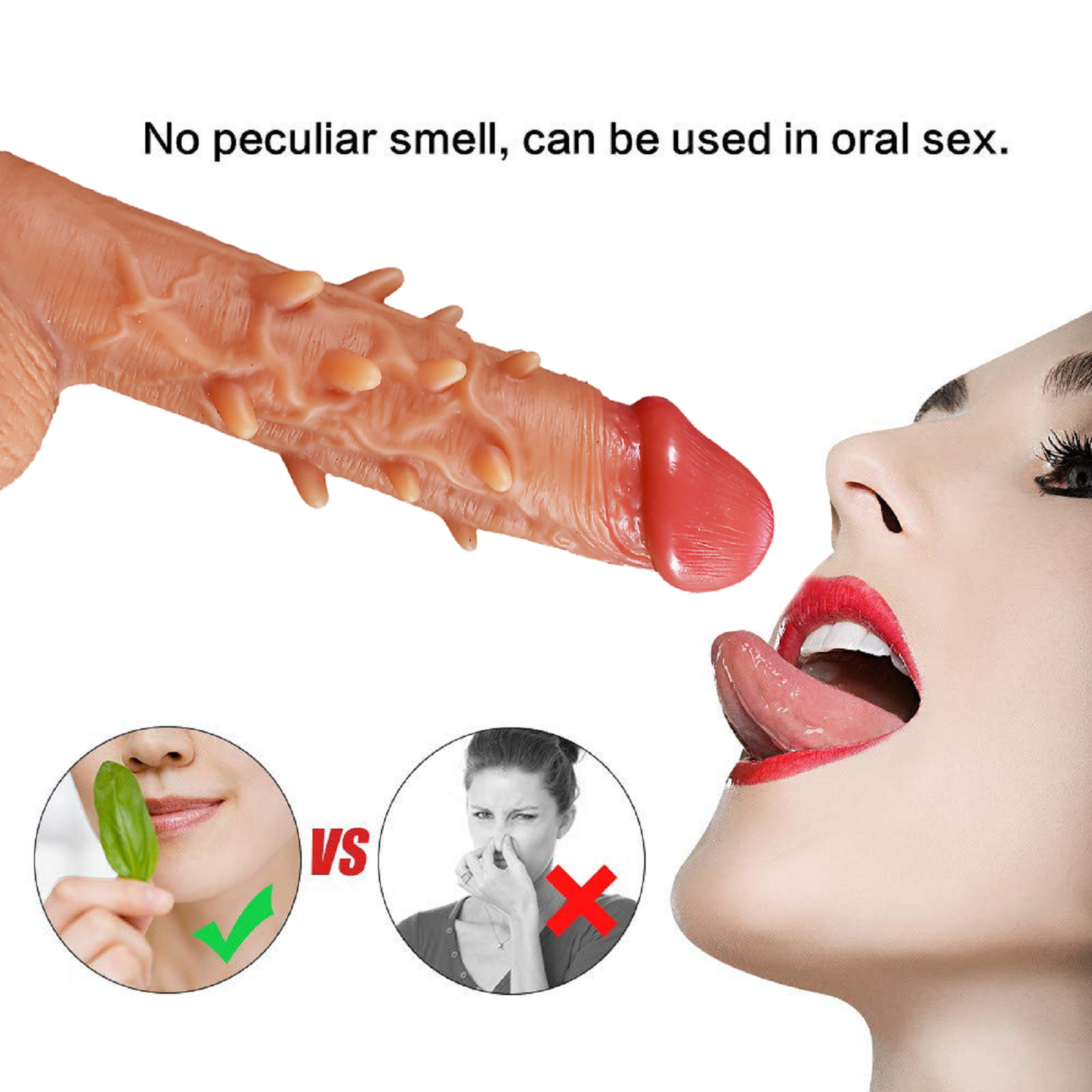 Realistic Dildo Dong Penis Cock Spiked Shaft Balls Viginal Anal Adult Sex Toy