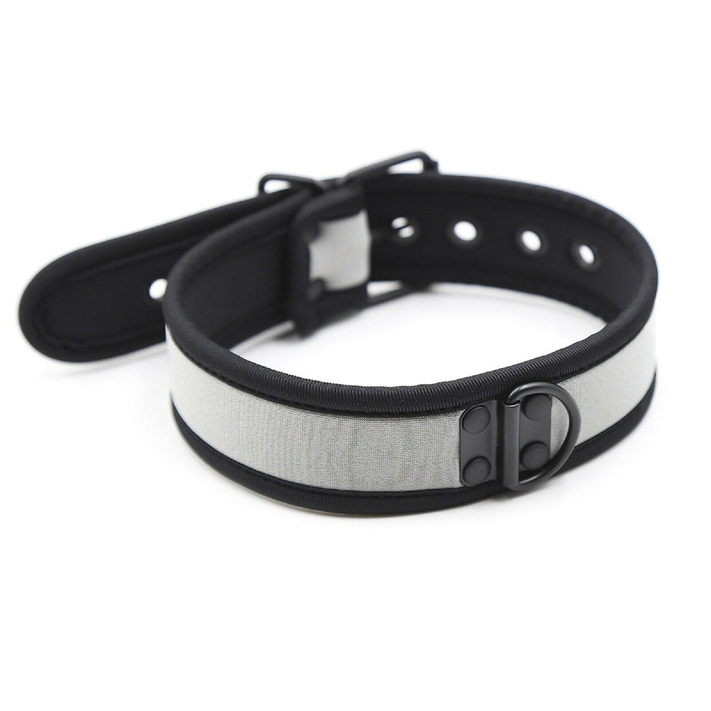 Pup Play Neoprene Collar Bondage Neck Harness Choker Gay BDSM Fetish Sex Toy NEW