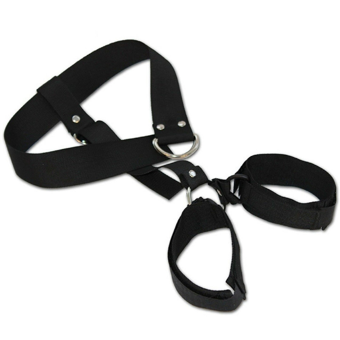 BDSM Hand Cuffs & Neck Collar Back Bondage Restraint Choker S&M Adult/Sex Toy