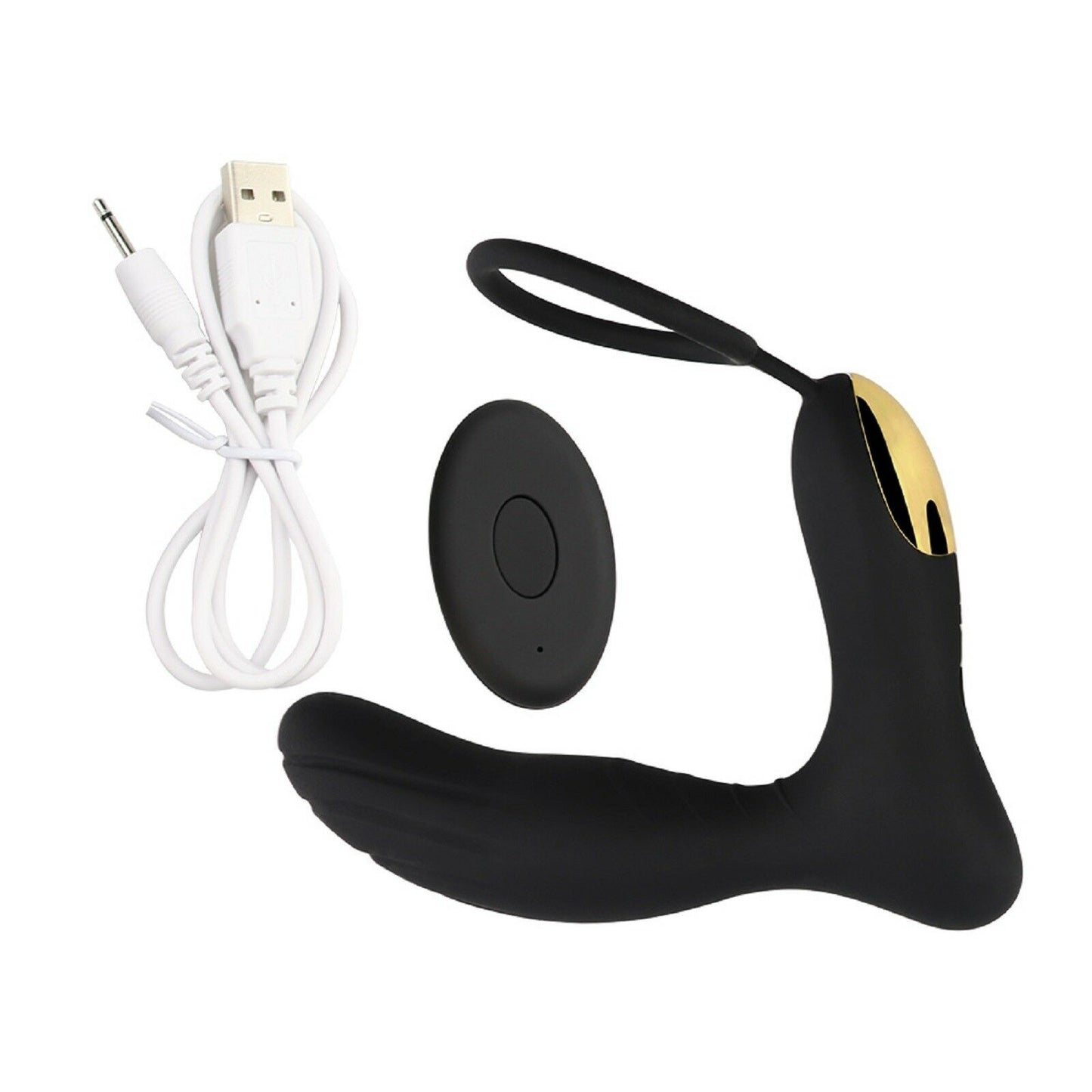 Vibrating Prostate Massager Remote Male Anal Butt Plug Vibrator Mens USB Sex Toy