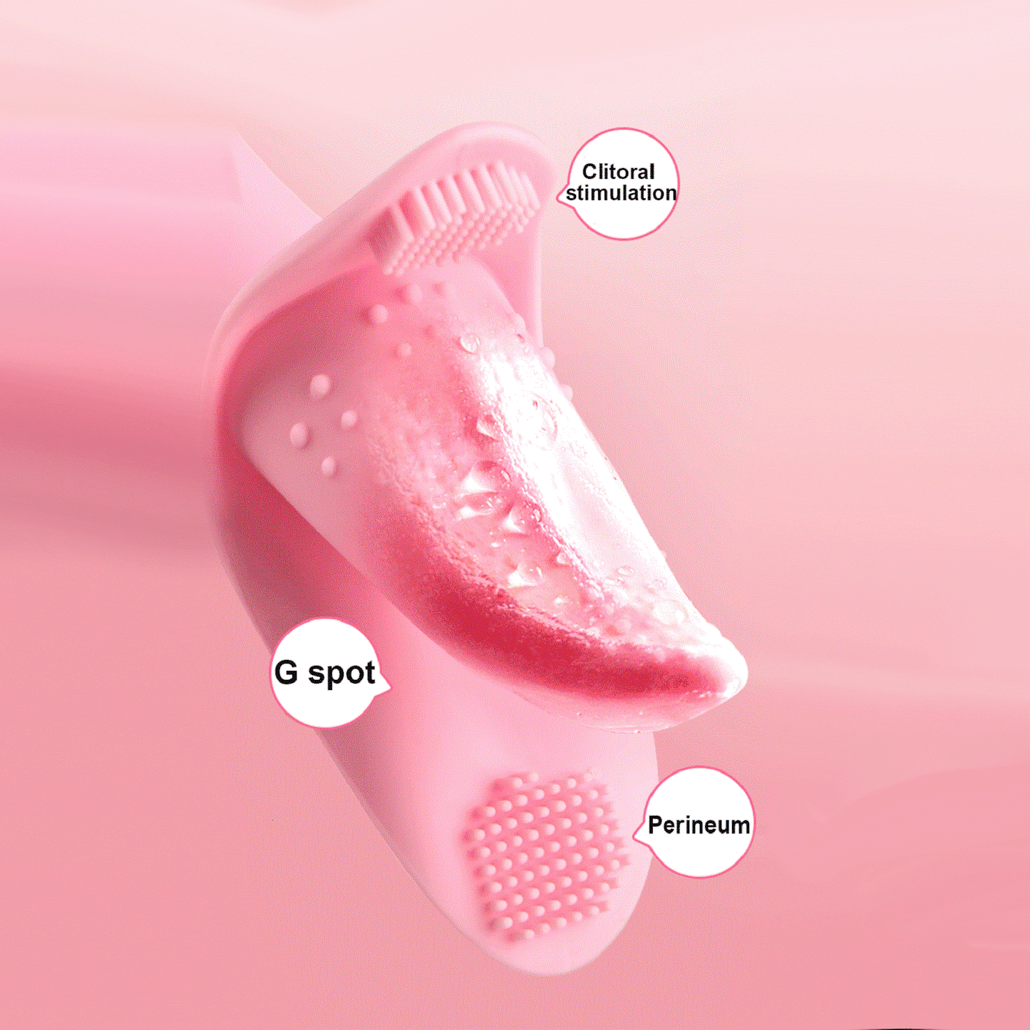 G-Spot Licking Tongue Vibrator Clitoris Dildo Nipple Clit Stimulator USB Sex Toy