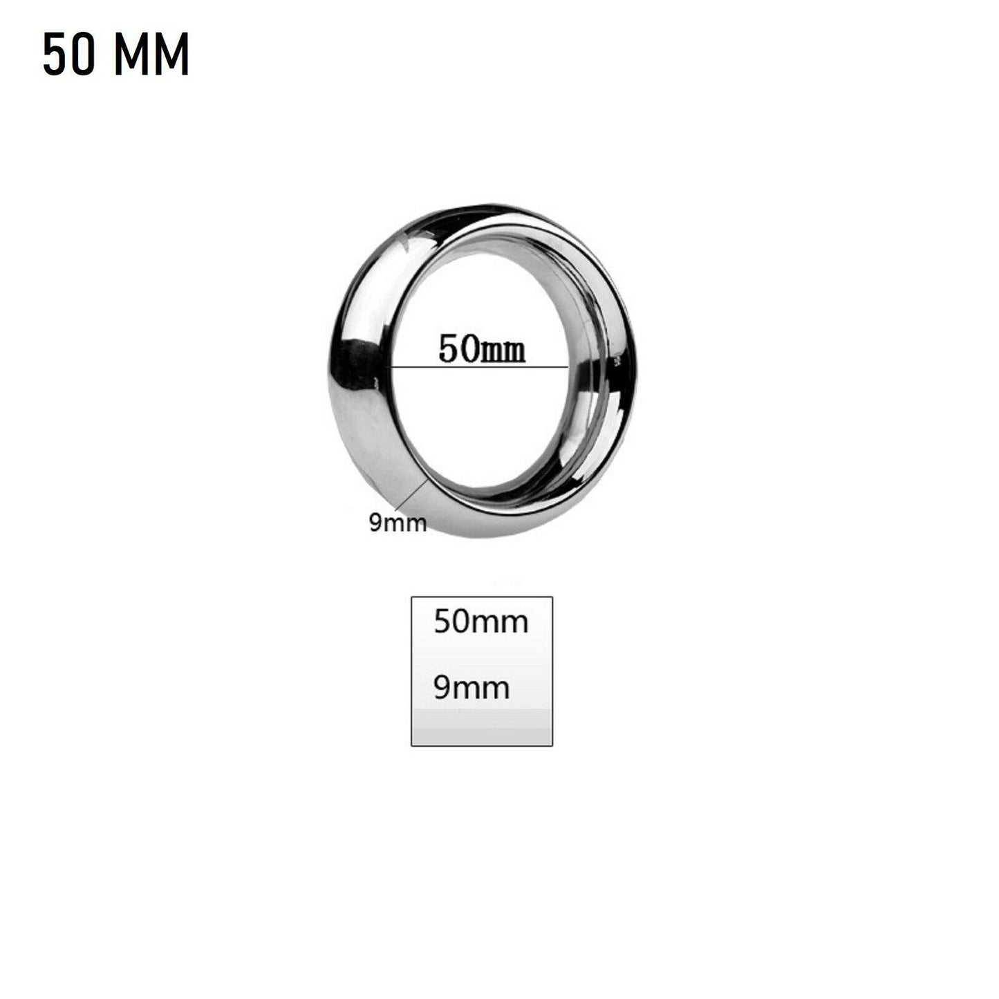 Metal Stainless Steel Penis Rings Delay Cock Ring Erection Aid Thick Men Sex Toy