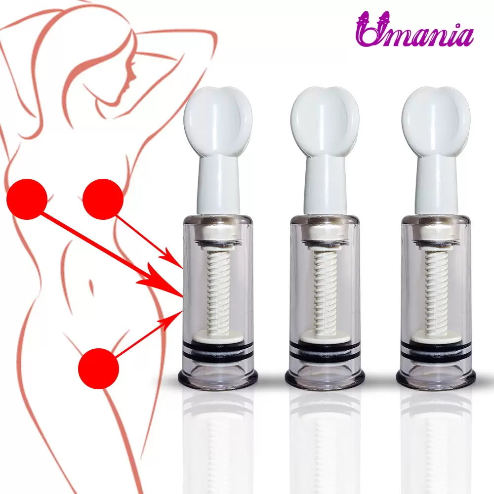 Nipple & Clitoris Sucker Twist Pump Suction Clamp Stimulator Oral Tongue Sex Toy