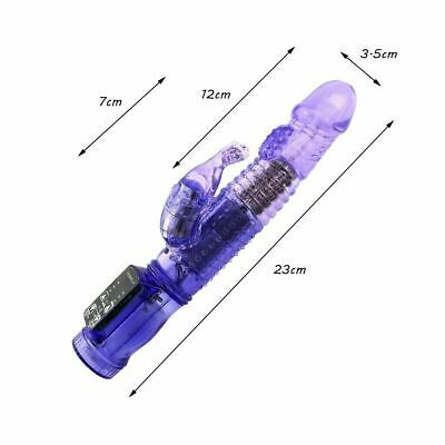 Rotating Dildo Dong Anal Viginal Massager Wand Clit Stimulator Female Sex Toy