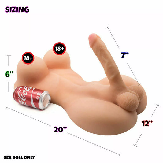 Sex Doll Realistic Shemale Masturbator Life-like Dildo Dong Ass Boobs