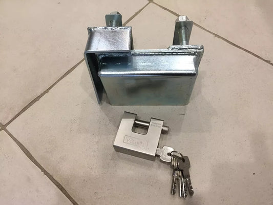 Shipping Container Lock Box + Pad Lock Set Security