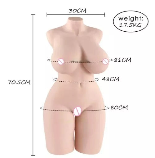 16KG CASANOVA Large 3D Realistic Sex Doll Love Doll Backbone