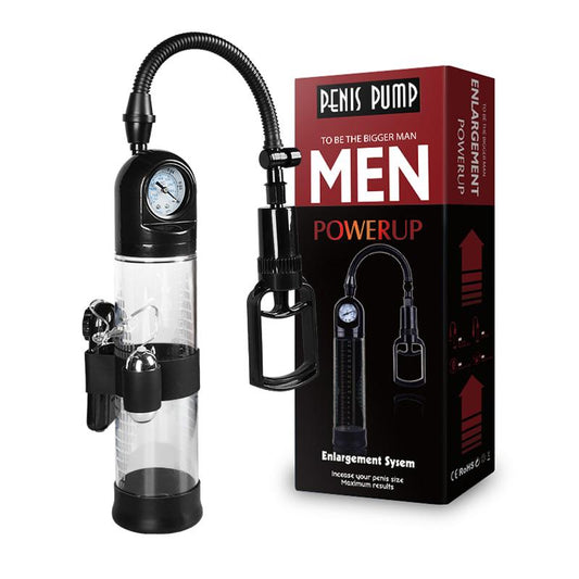 Penis Pump Vacuum Suction Enlarger Gauge Large Penis Extender Pump Sex Toy NEW