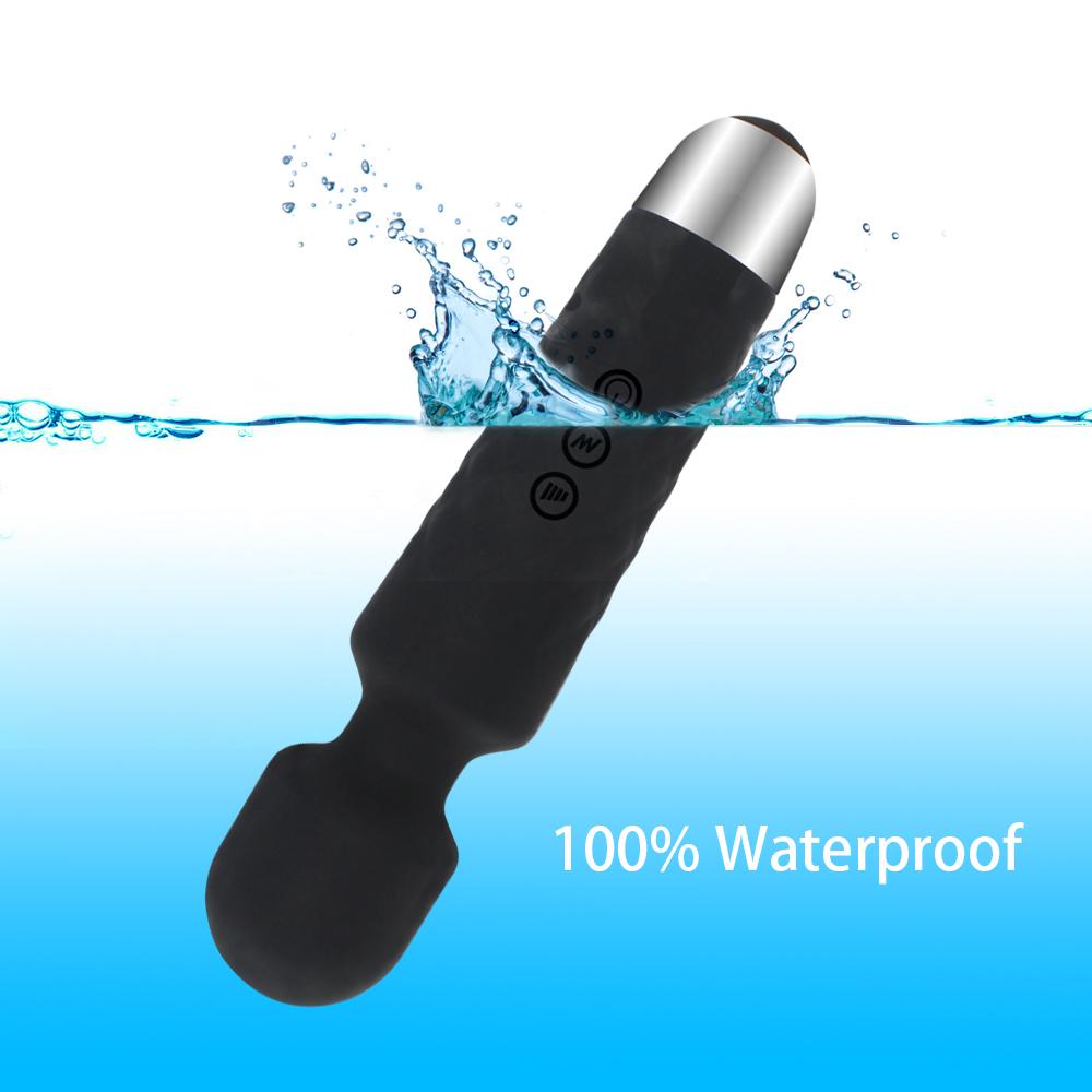 Rechargeable Dildo Magic Wand Vibrator Clit Stimulator Cordless Massager Sex Toy