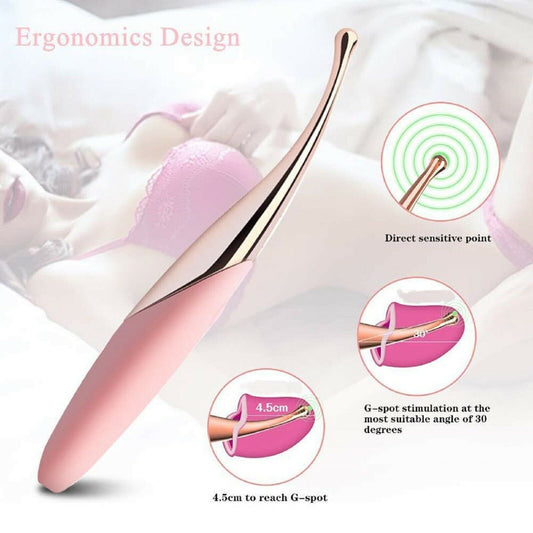Vibrator Wand G-Spot Clitoral Stimulator Clit Massager Female Dildo USB Sex Toy