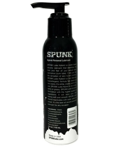 Spunk Silicone Hybrid Lubricant Jizz Cum Fake Sperm Sex Toy White Lube 118ml NEW