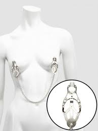 Metal Bondage Restraint Squeeze and Tease Nipple Clamps Slave S&M BDSM Sex Toys