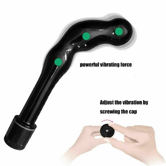 BIG Anal Vibrator Bead Butt Plug Vibrating Prostate Massager Male Dildo Sex Toy