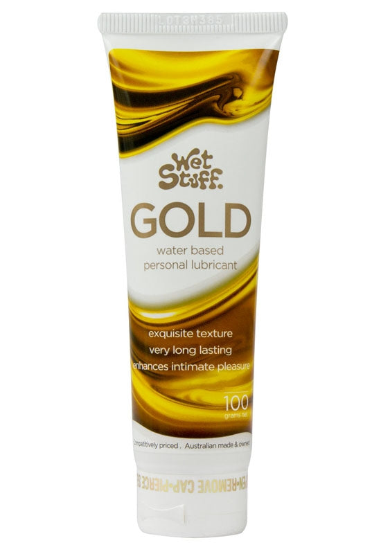 Wet Stuff GOLD Sex Personal Lubricant Pump Bottle Tube Sex Water Based Lube NEW