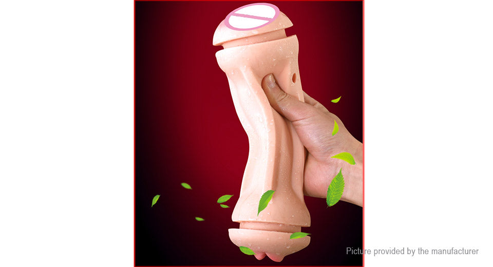 Male Masturbator Double Ended Pocket Pussy Stroker Ass Mouth Vagina Sex Toy