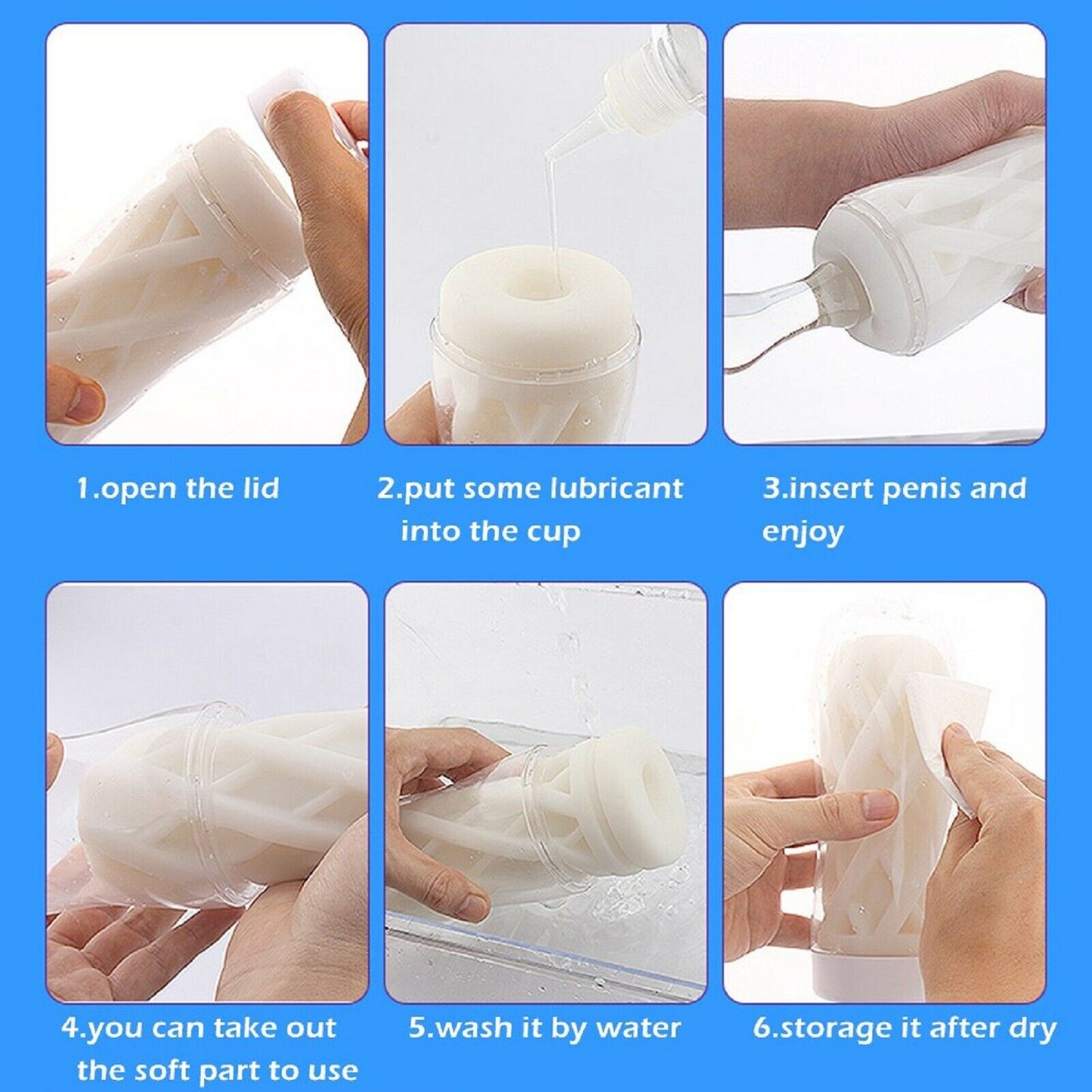 Male Masturbator Stroker Sucking Cup Realistic Masturbation Mens Adult Sex Toy