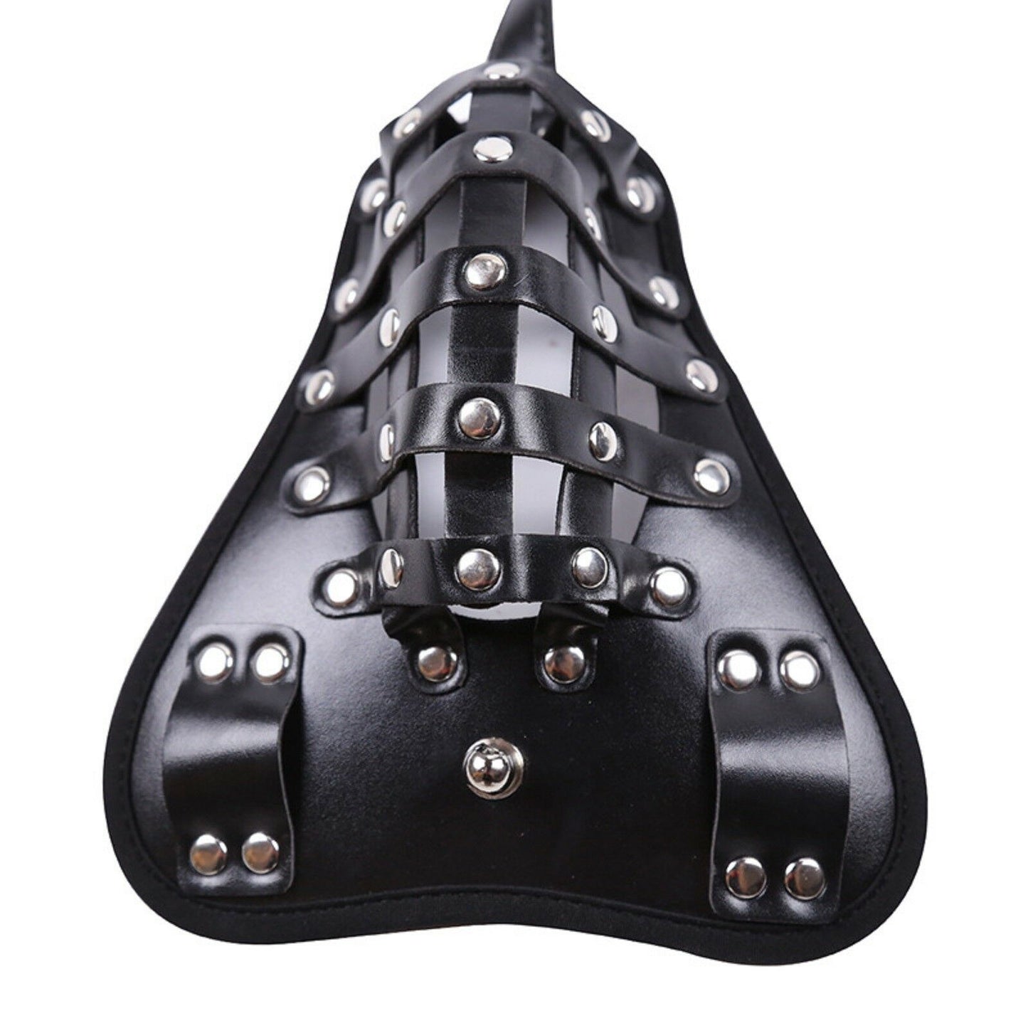 Male Chastity Cock Cage Belt Bondage BDSM G String Thong Faux Leather Sex Toy
