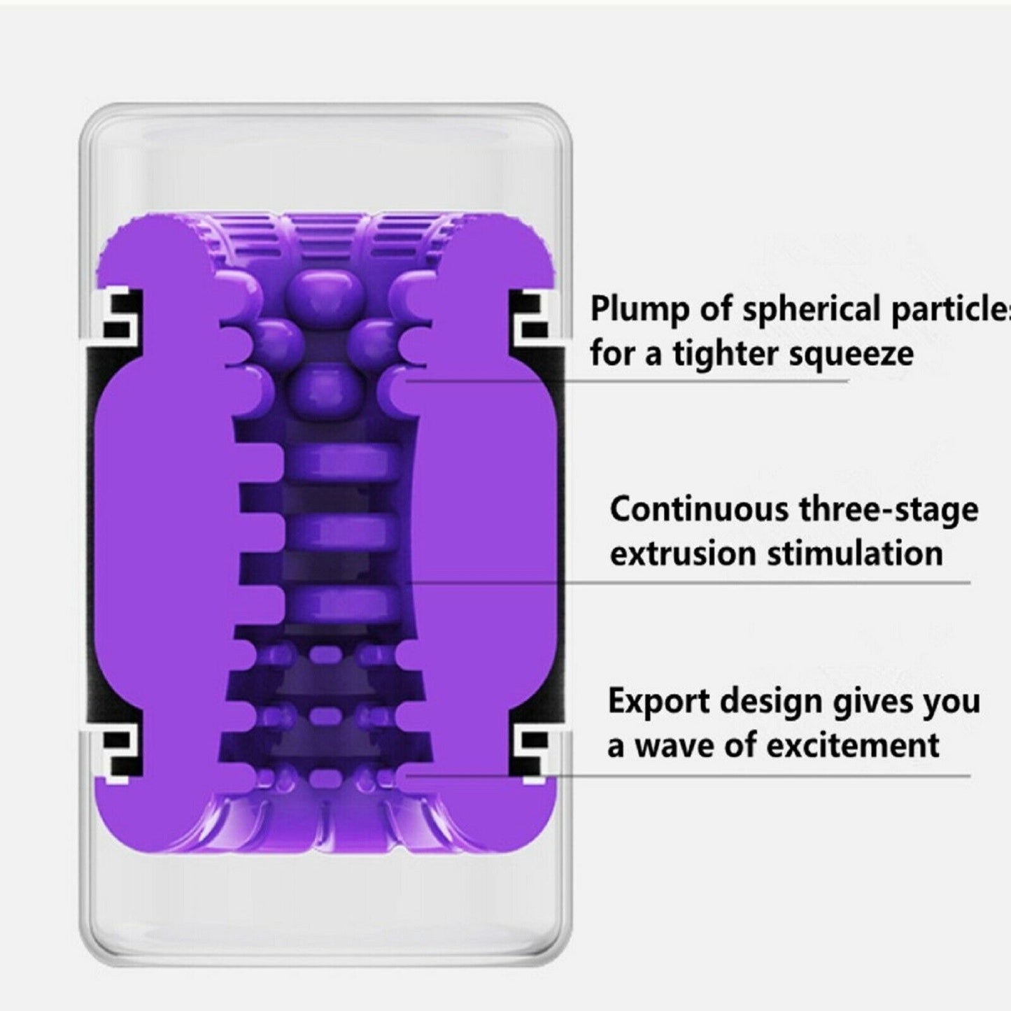 Male Masturbator Stroker Cup Realistic Masturbation Mens Penis Trainer Sex Toy