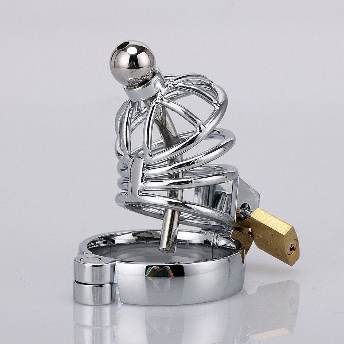 BDSM Cock Penis Cage Male Chastity Kit Steel Urethra Fetish Restraint Bondage