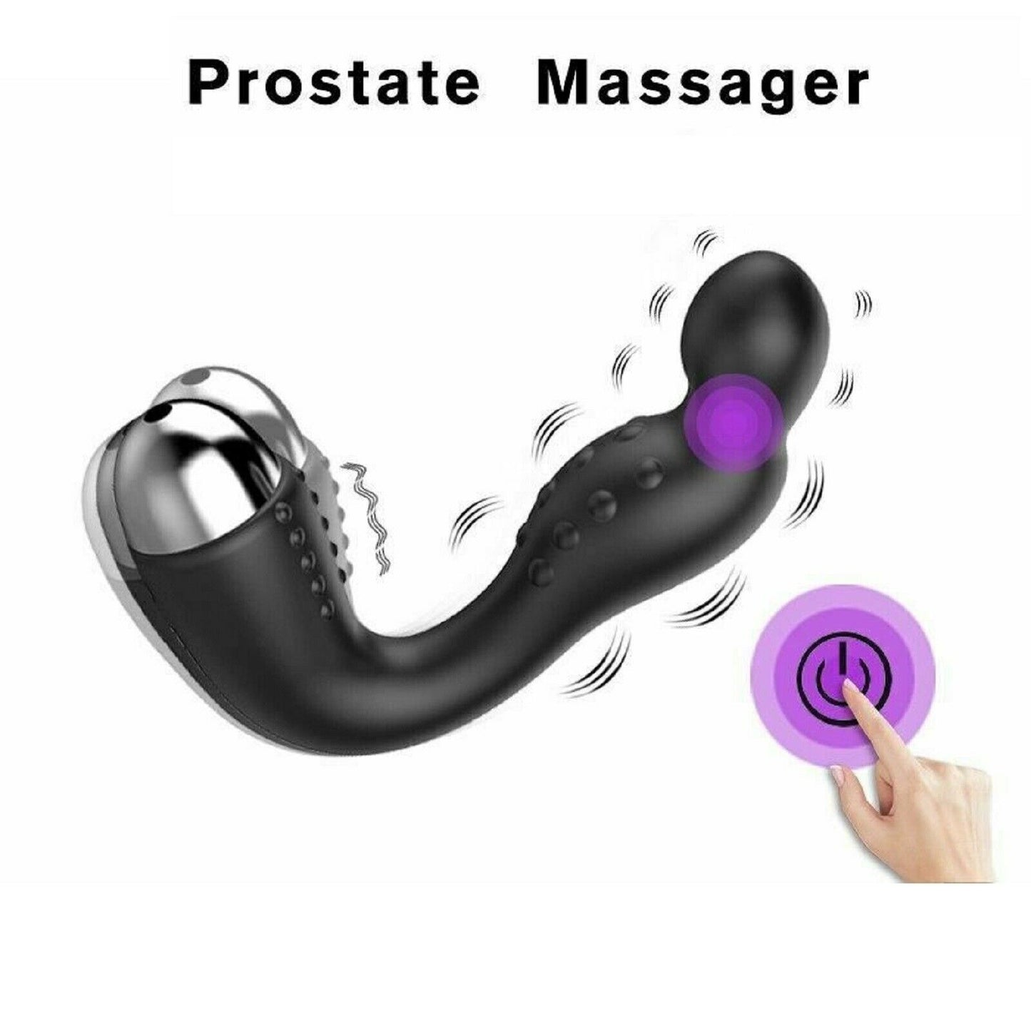 Prostate Massager Mens Female Vibrator Anal Plug USB Rechargeable Dildo Sex Toy