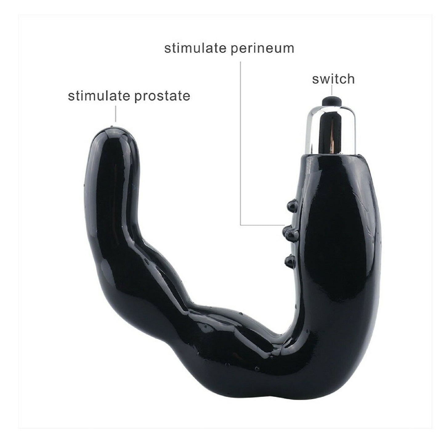 Vibrating Prostate Massager Waterproof Male Anal Butt Plug G Spot Adult/Sex Toy