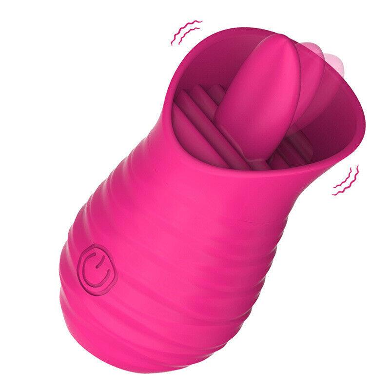 USB Licking Tongue Vibrator Clitoral Stimulator Nipple Clit Rechargeable Sex Toy