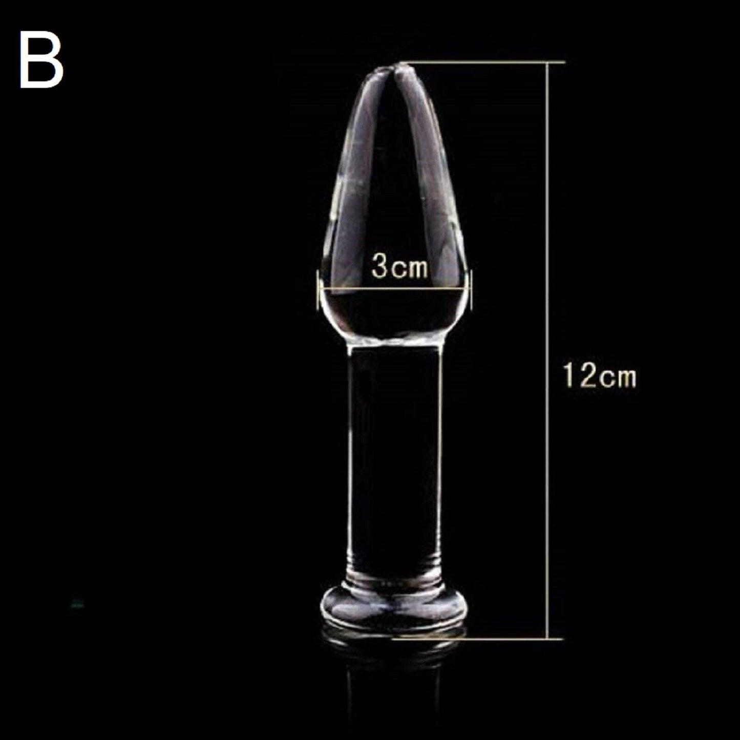Glass Anal Butt Plug Anal Beads Trainer Dildo Prostate Massager Gay Sex Toy NEW