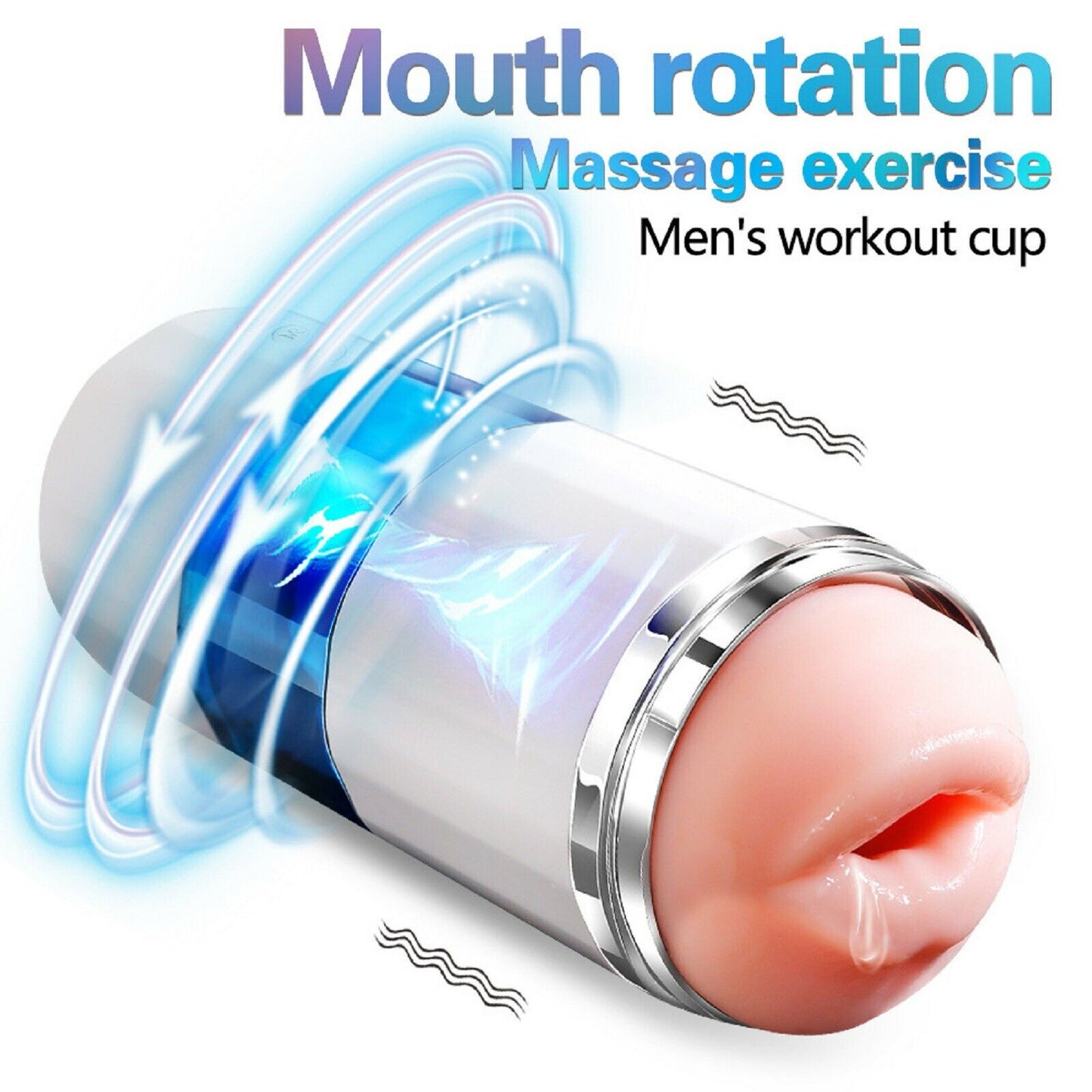 Male Masturbator Cup Auto Rotating Vibrating Masturbation Stroker Oral Sex Toy