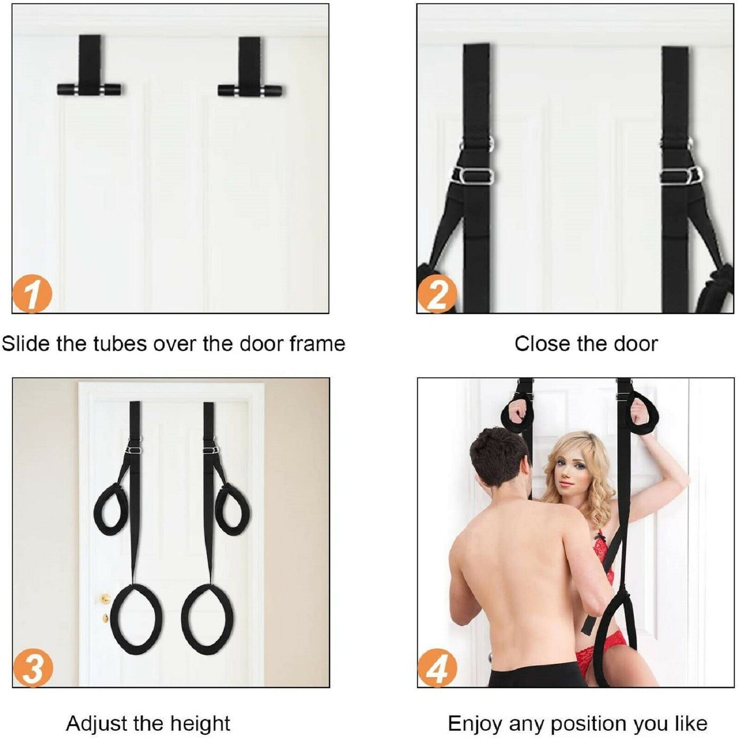 Door Adult Sex Swing Bondage Restraint Cuffs Hanging Strap Couples Stand Sex Toy