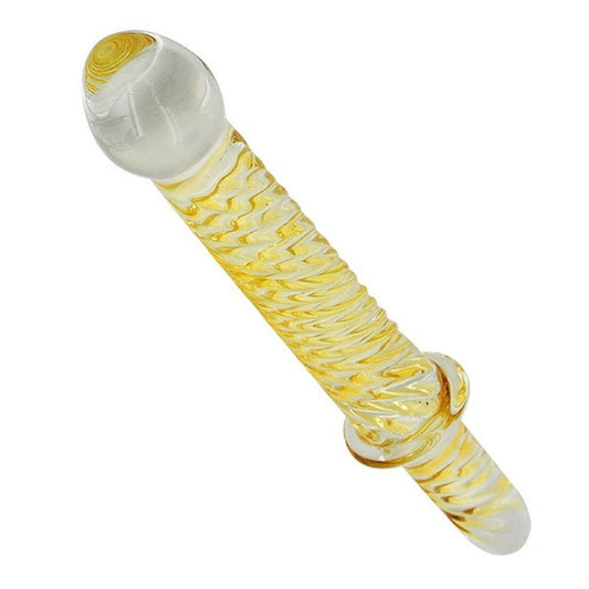 9" Glass Dildo Dong Wand Massager Thruster Anal Vaginal LARGE Adult Gay Sex Toy
