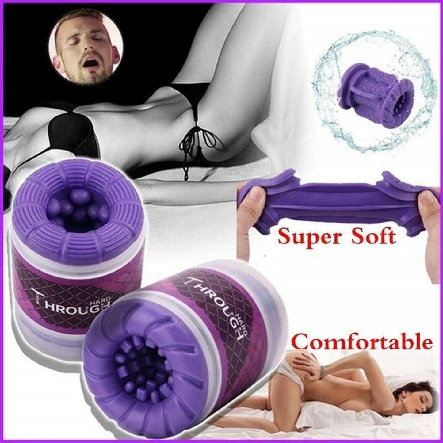 Male Masturbator Stroker Cup Realistic Masturbation Mens Penis Trainer Sex Toy