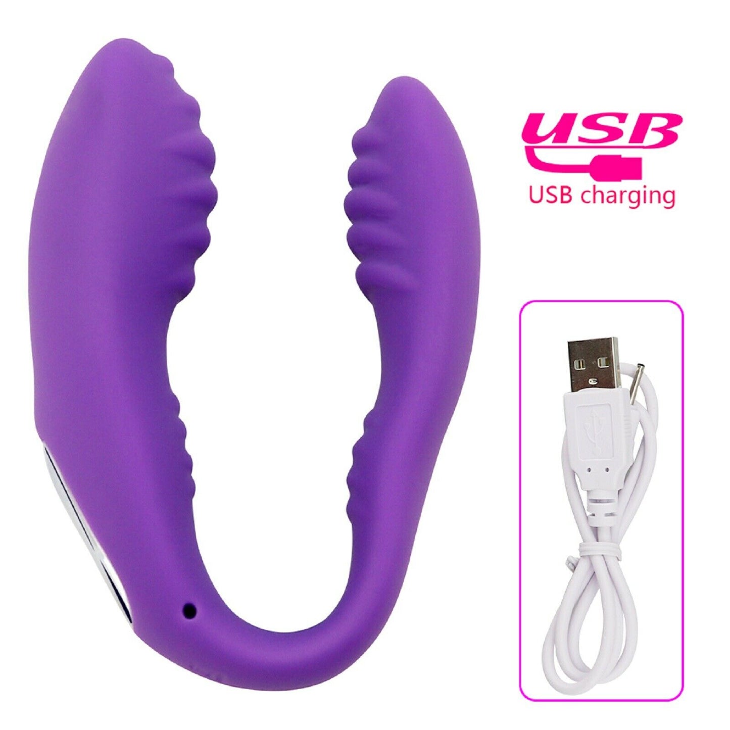 G Spot Vibe U Vibrator Wearable Couples Vibrating Massager USB Adult Sex Toy