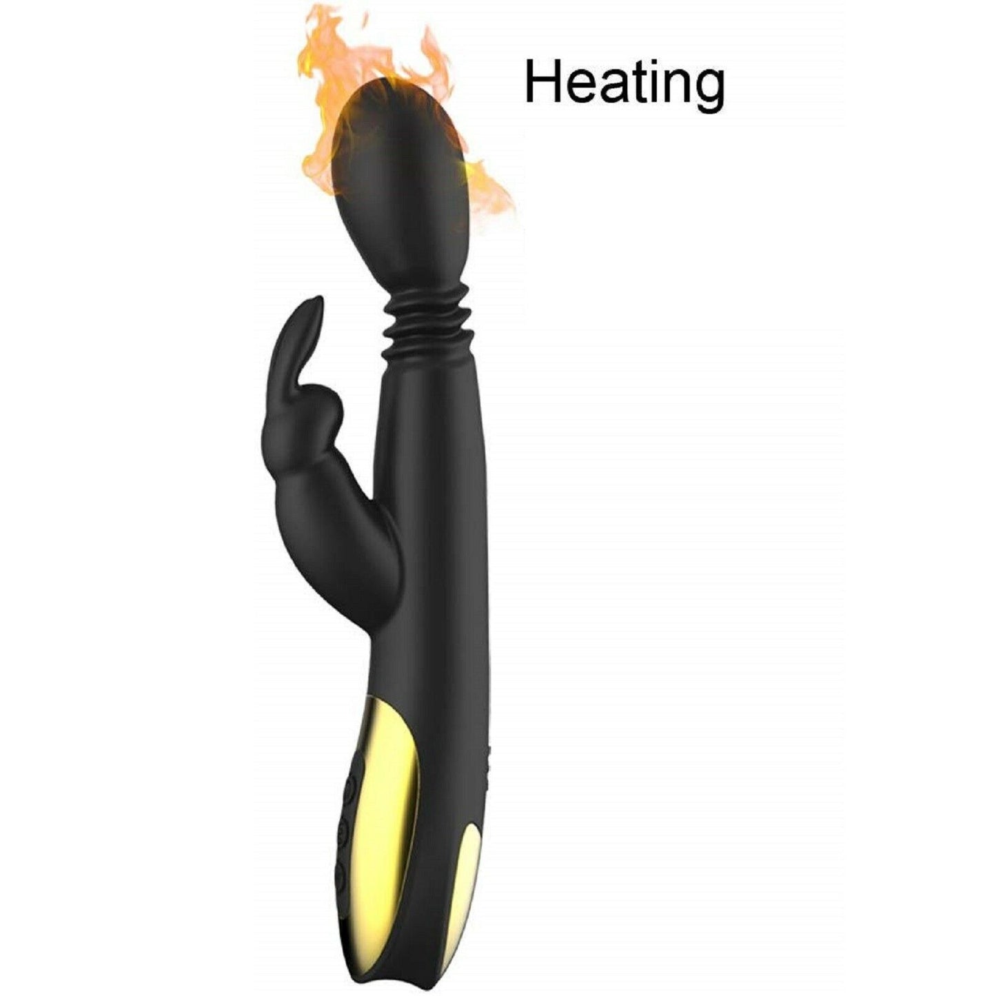 Rotating Thrusting Rabbit Clit Vibrator Rechargeable Warming Dildo Big Sex Toy