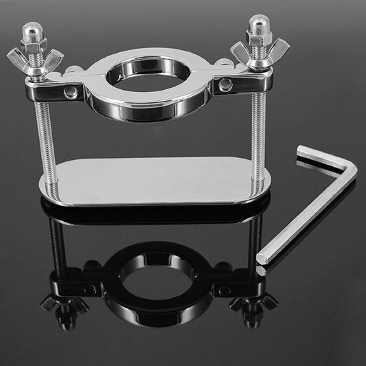 Stainless Steel CBT Scrotum Ball Stretcher Crusher Chastity Cock Ring Sex Toy