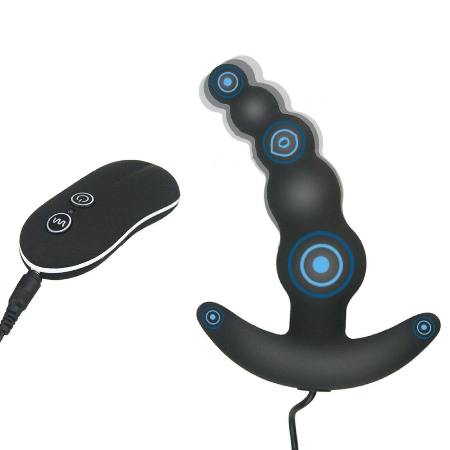Prostate Massager Male Female Vibrator G-Spot Anal Bead Butt Plug Dildo Sex Toy