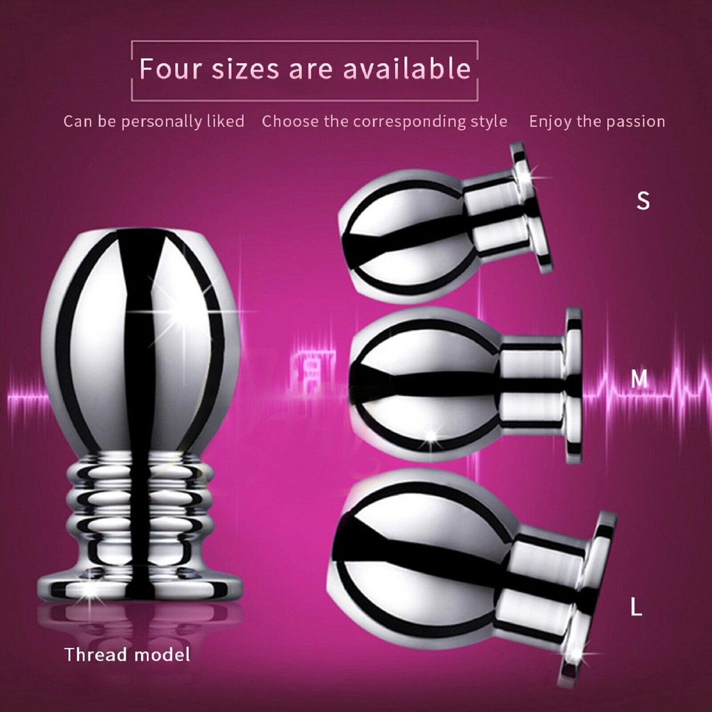 Hollow Steel Anal Butt Plug Dildo Speculum Dilator Stretcher Peephole Sex Toy