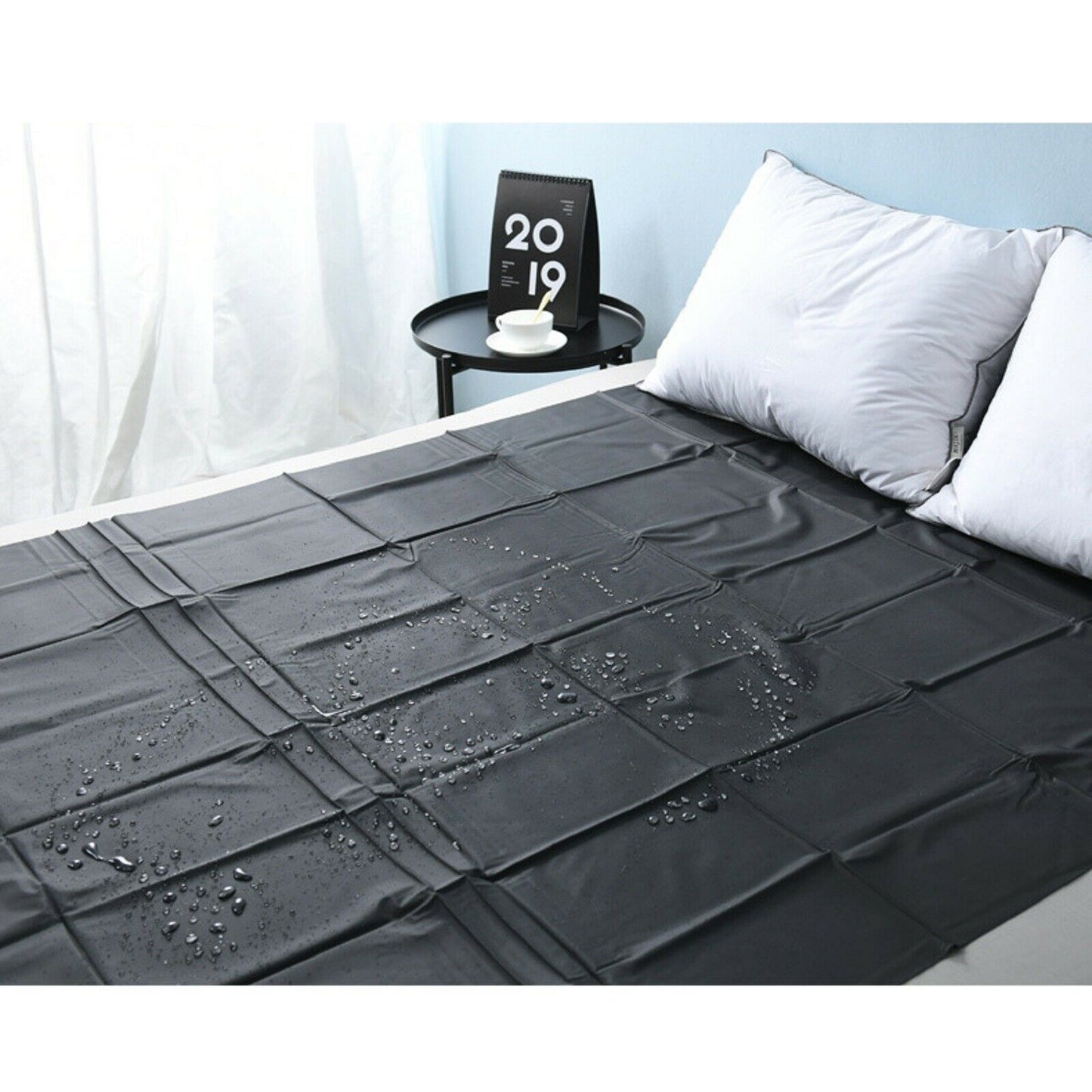 PVC Plastic Bed Sheet Vinyl Rubber Waterproof Mattress Cover Couples Sex Toy NEW