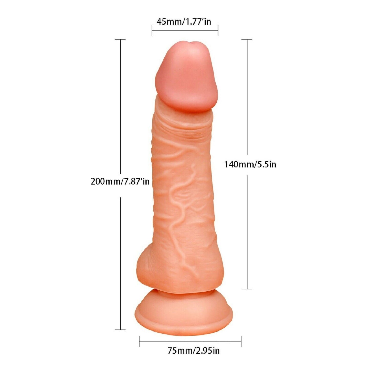 Realistic Dildo Dong Cock Shaft Balls Dick Suction Cup Penis Adult Sex Toy NEW