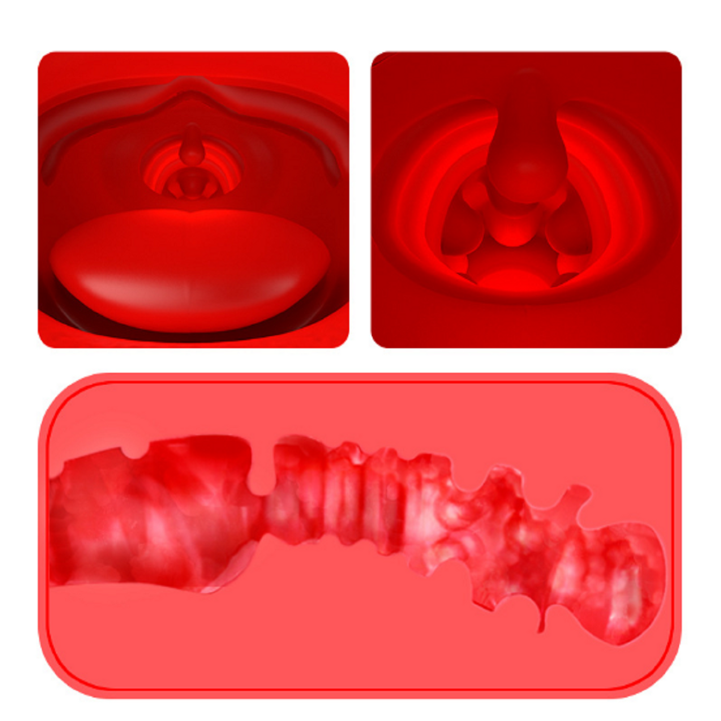 Male Masturbator Cup Auto Heat Vibrating Oral Masturbation Stroker Mens Sex Toy