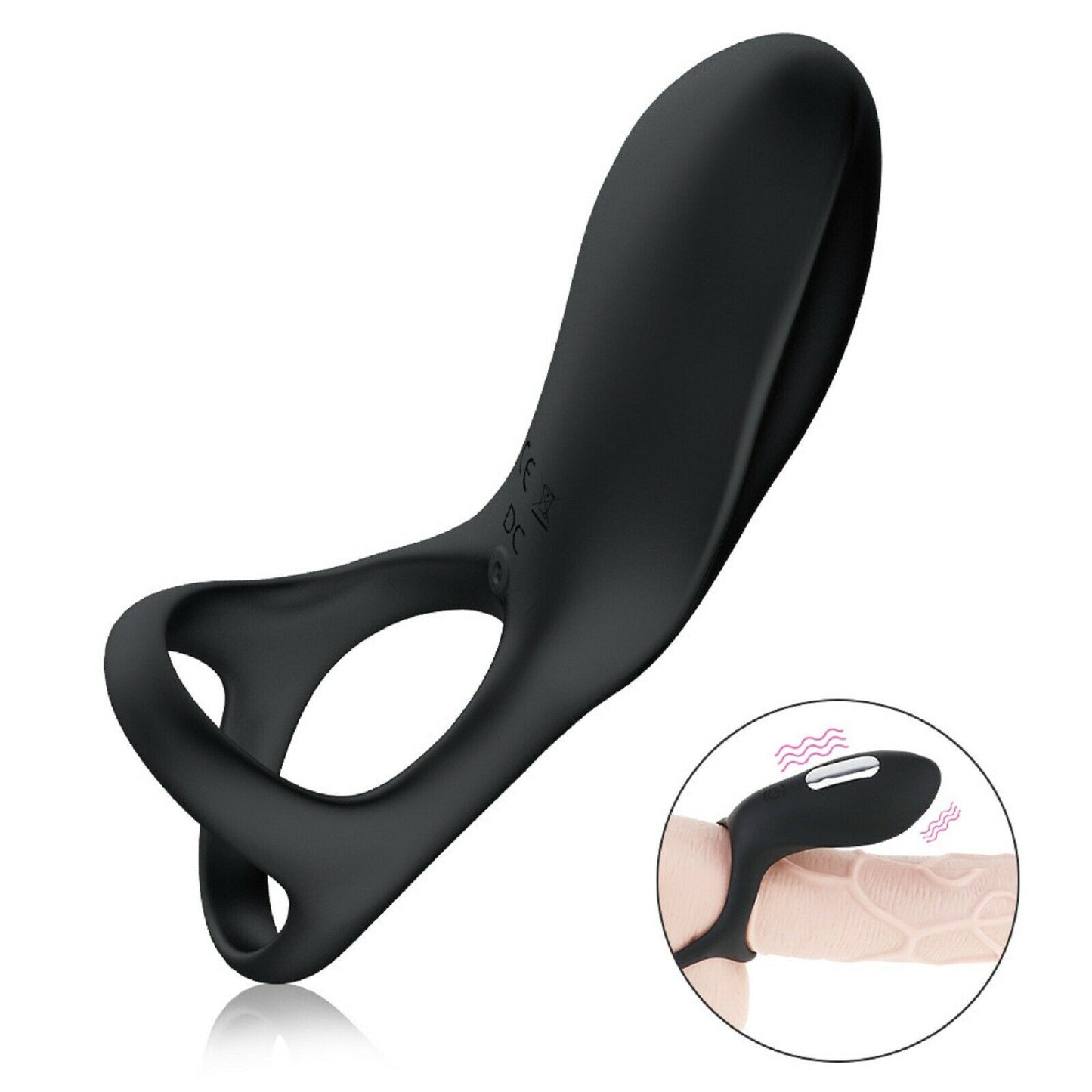 Vibrating Cock Ring Penis Clitoris Clit Vibrator Rechargable Couples Men Sex Toy