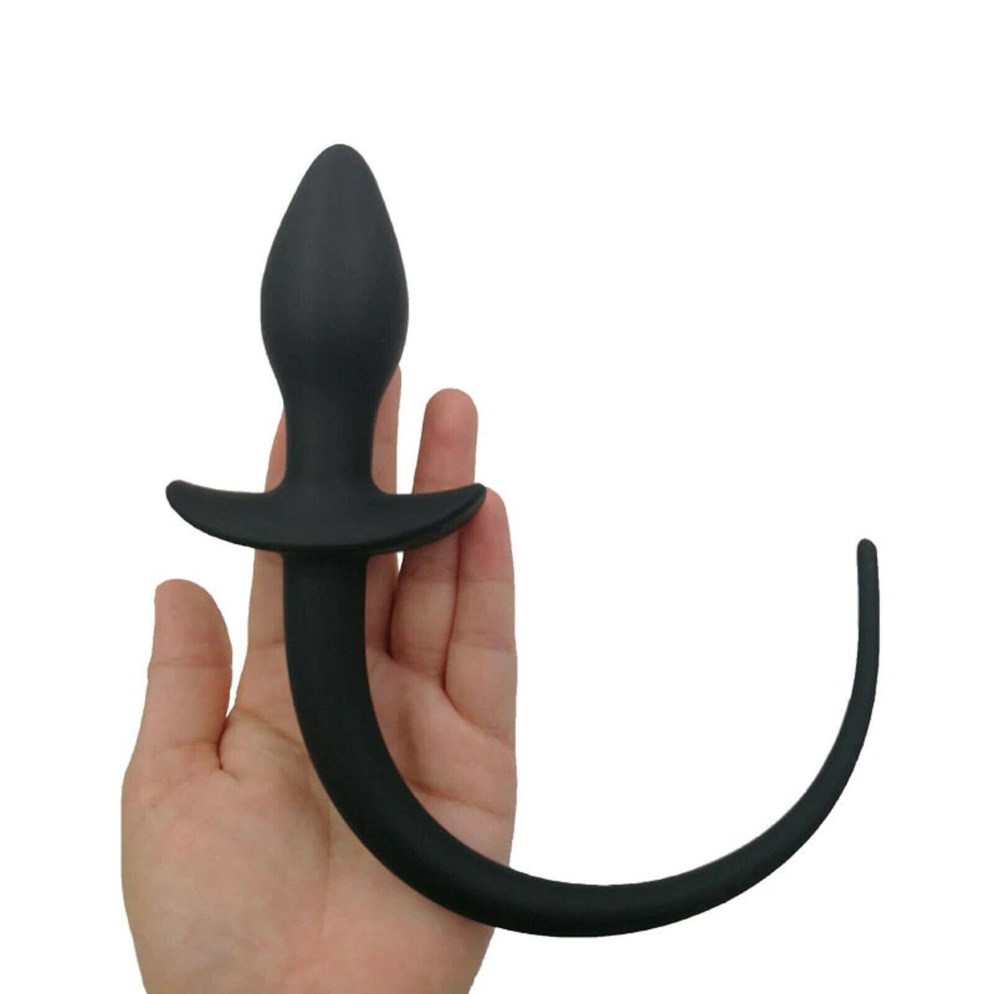 Anal Butt Plug Beads Dog Tail Pup Puppy Play Kink Sub BDSM Silicone Gay Sex Toy