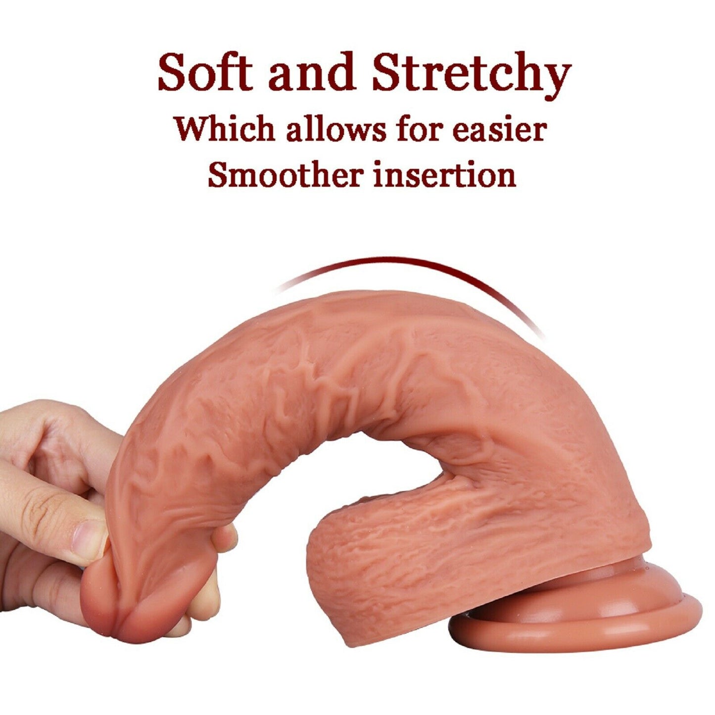 Realistic Dildo Dong Big Penis Cock Balls Vaginal Anal Soft Adult Sex Toy New
