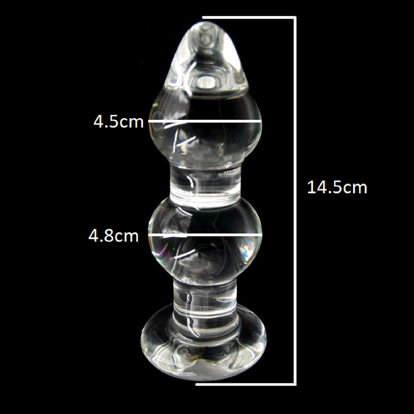 Crystal Large Glass Dildo Dong Thread Thruster Anal Plug Beads Butt Pl Casanova Sex Toys 1574