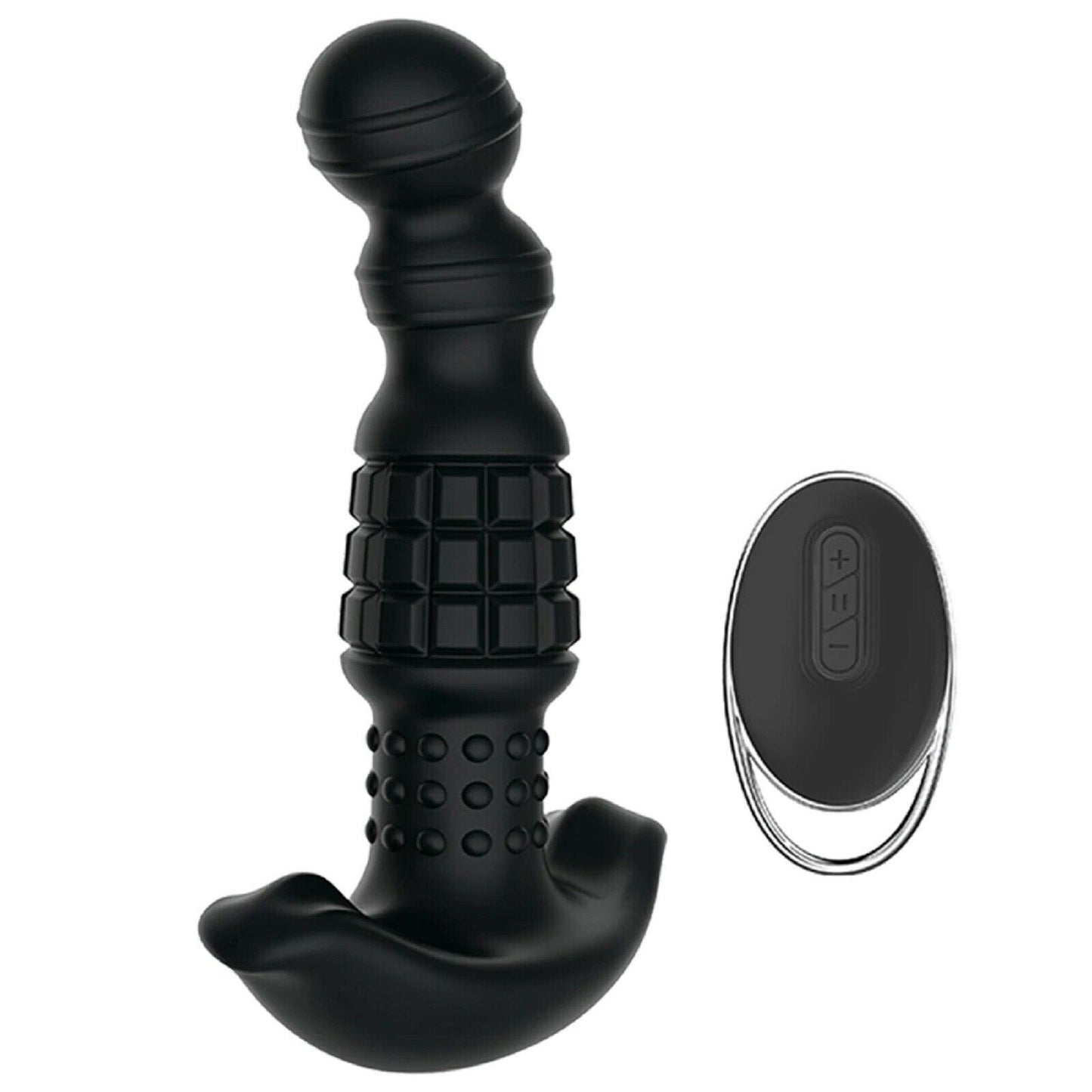 Male Vibrating Prostate Massager Remote Large Anal Plug Vibrator Mens Sex Toy