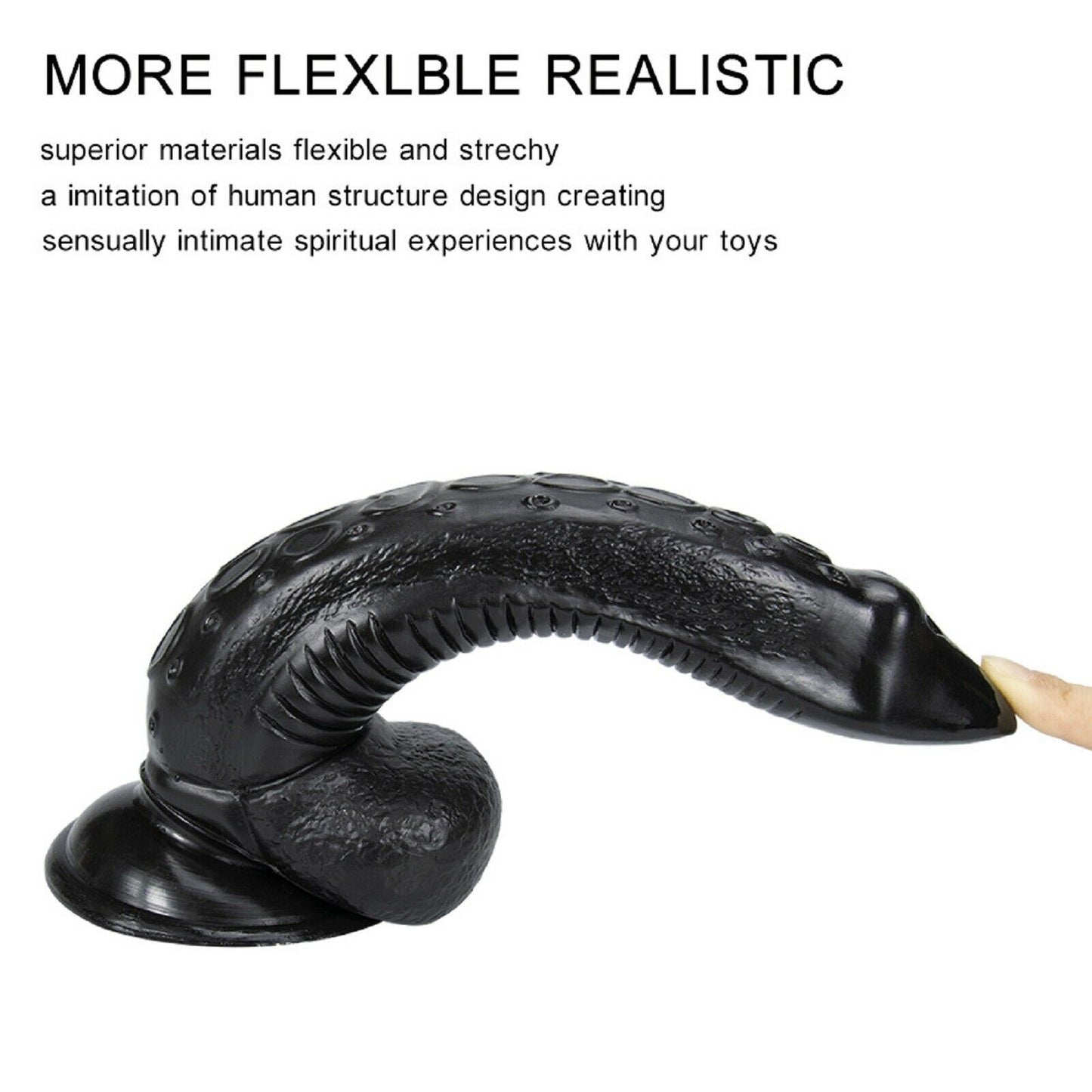 9" Dildo Dong BIG Realistic Monster Alien Fantasy Dragon Cock Adult Sex Toy