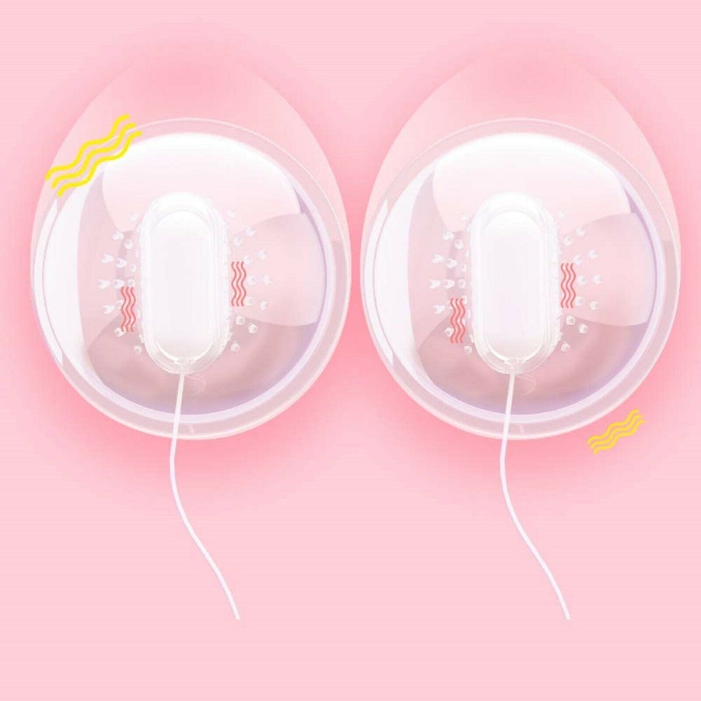 Vibrating Nipple Clamp Vibrator Suction Cup Breast Stimulator Female USB Sex Toy