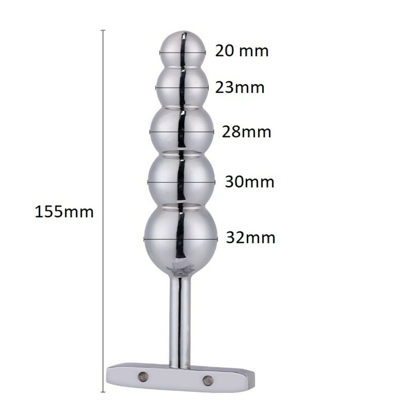 BDSM Stainless Steel Anal Plug Large Anal Beads Butt Plug Metal Adult Sex Toy