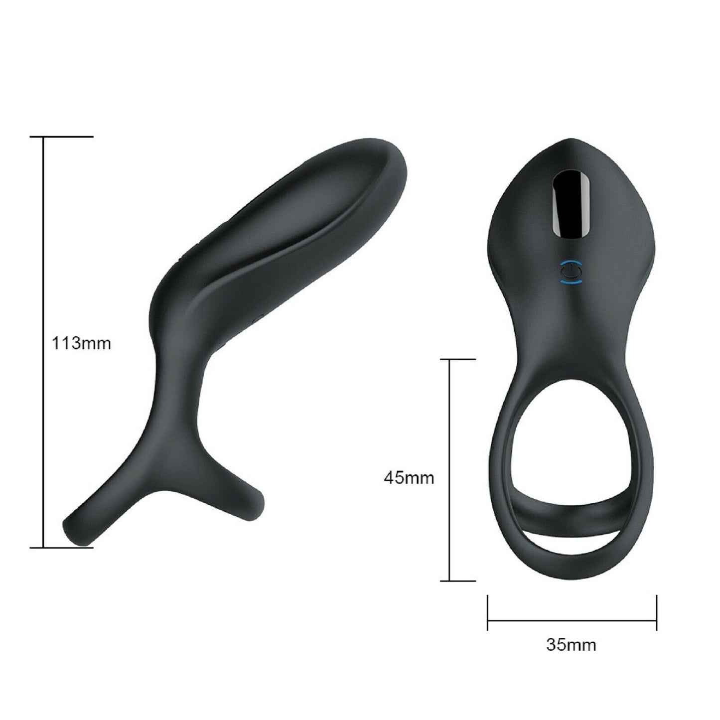 Vibrating Cock Ring Penis Clitoris Clit Vibrator Rechargable Couples Men Sex Toy