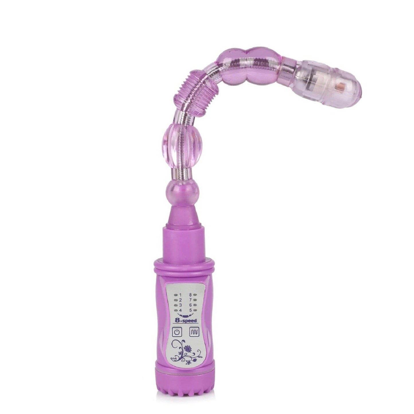 8 Speed Long Flexible Vibrating Anal Bead Chain Butt Plug Anal Vibrator Sex Toy